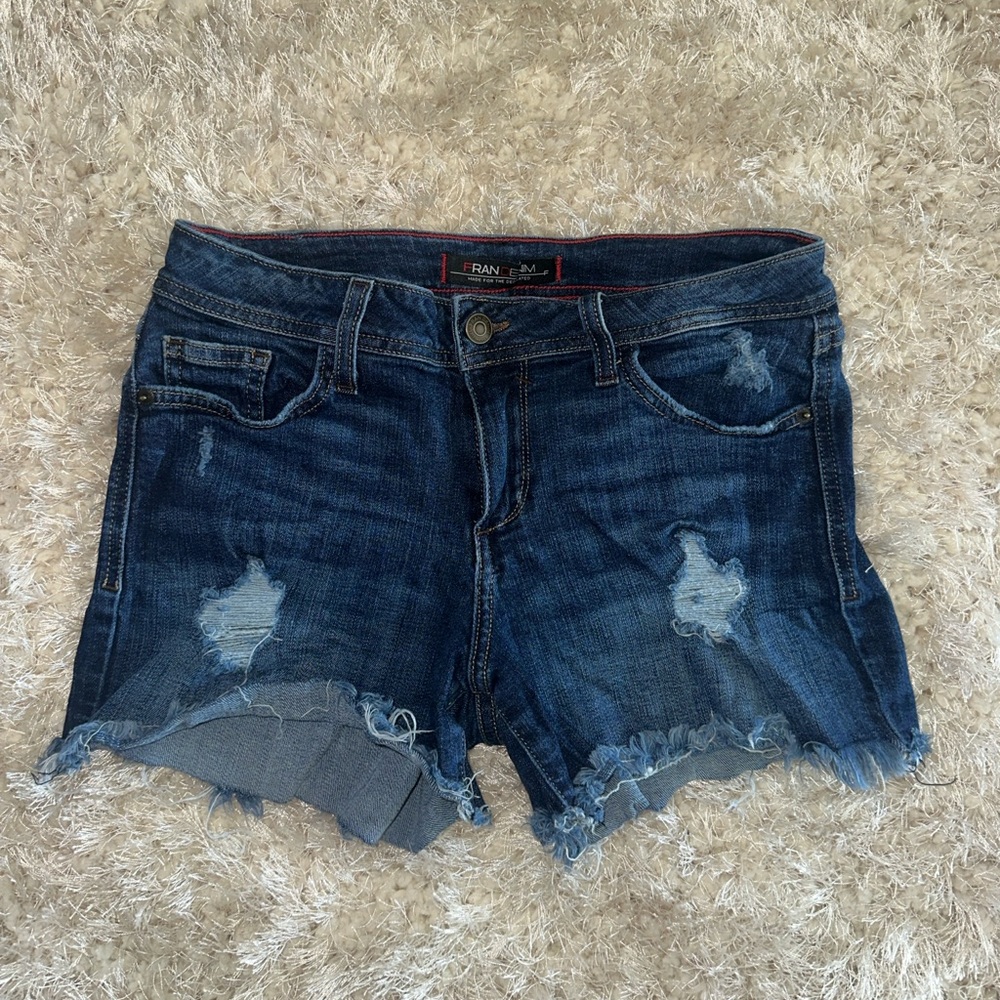 Fran Denim mid rise shorts size 29